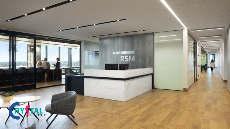 Thiết kế nội thất văn phòng mở phong cách tối giản và hiện đại