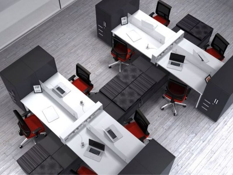 Thiết kế phòng làm việc không gian mở giúp mọi người có thể trao đổi công việc với nhau