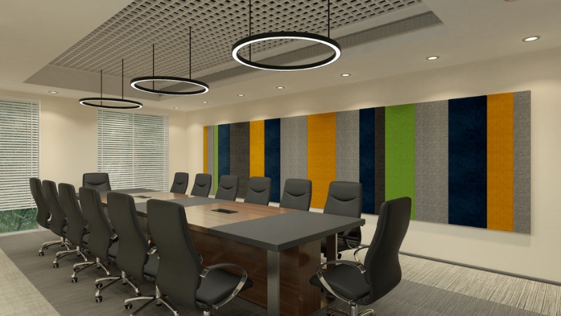Phòng họp được thiết kế để đảm bảo sự riêng tư