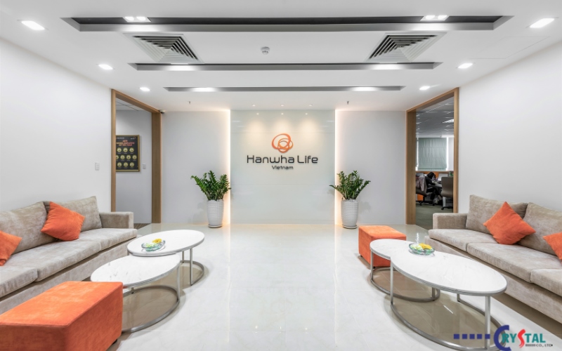 Thiết kế nội thất văn phòng Hanwha Life