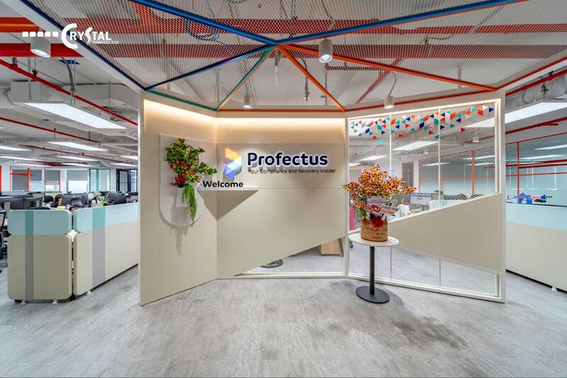 Thiết kế và cải tạo nội thất văn phòng Profectus Office tại Etown Central.